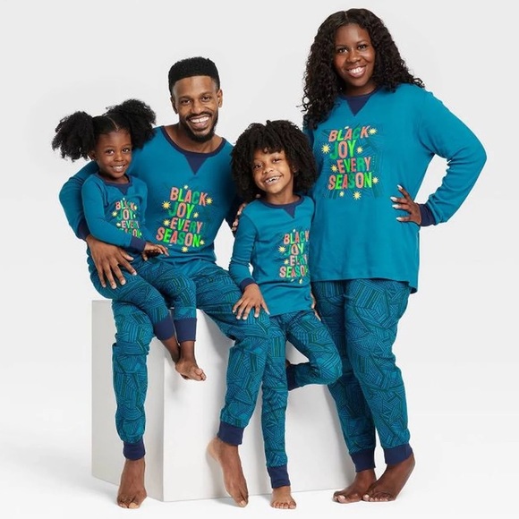 NWT! Wondershop men’s 2 piece family sleep set - Black Joy Every Season - Picture 1 of 6